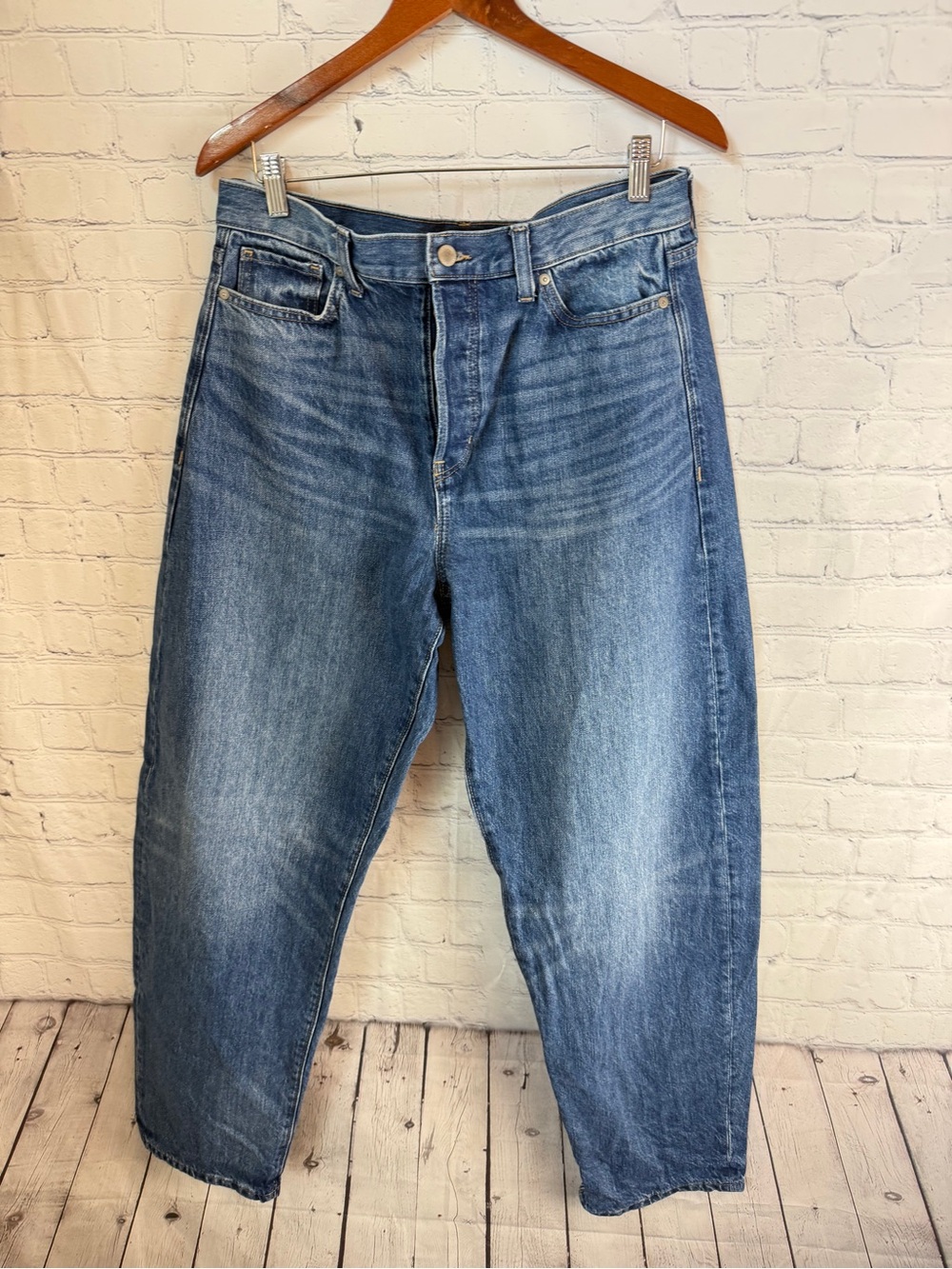 Banana Republic Women's Boyfriend Jeans - Medium Blue 31 Long